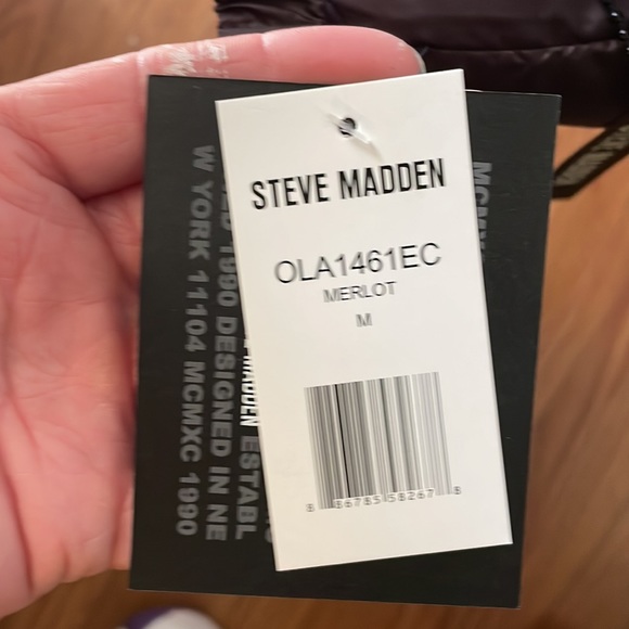 NWT Steve Madden Women’s Reversible Faux Fur Puffer Jacket Size: Women’s Medium - Picture 5 of 6